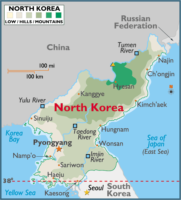 kore kuzey politika haritasi